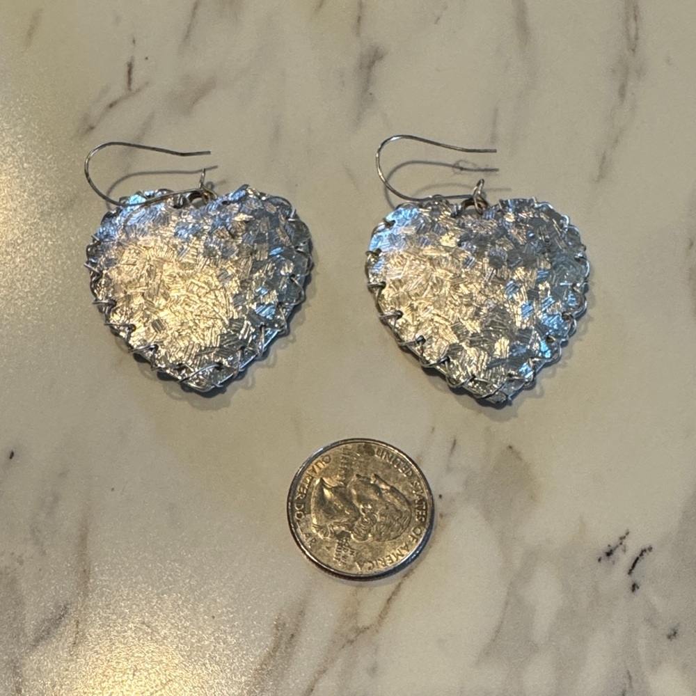 Silver Statement Earrings Set - Picture 4 of 7